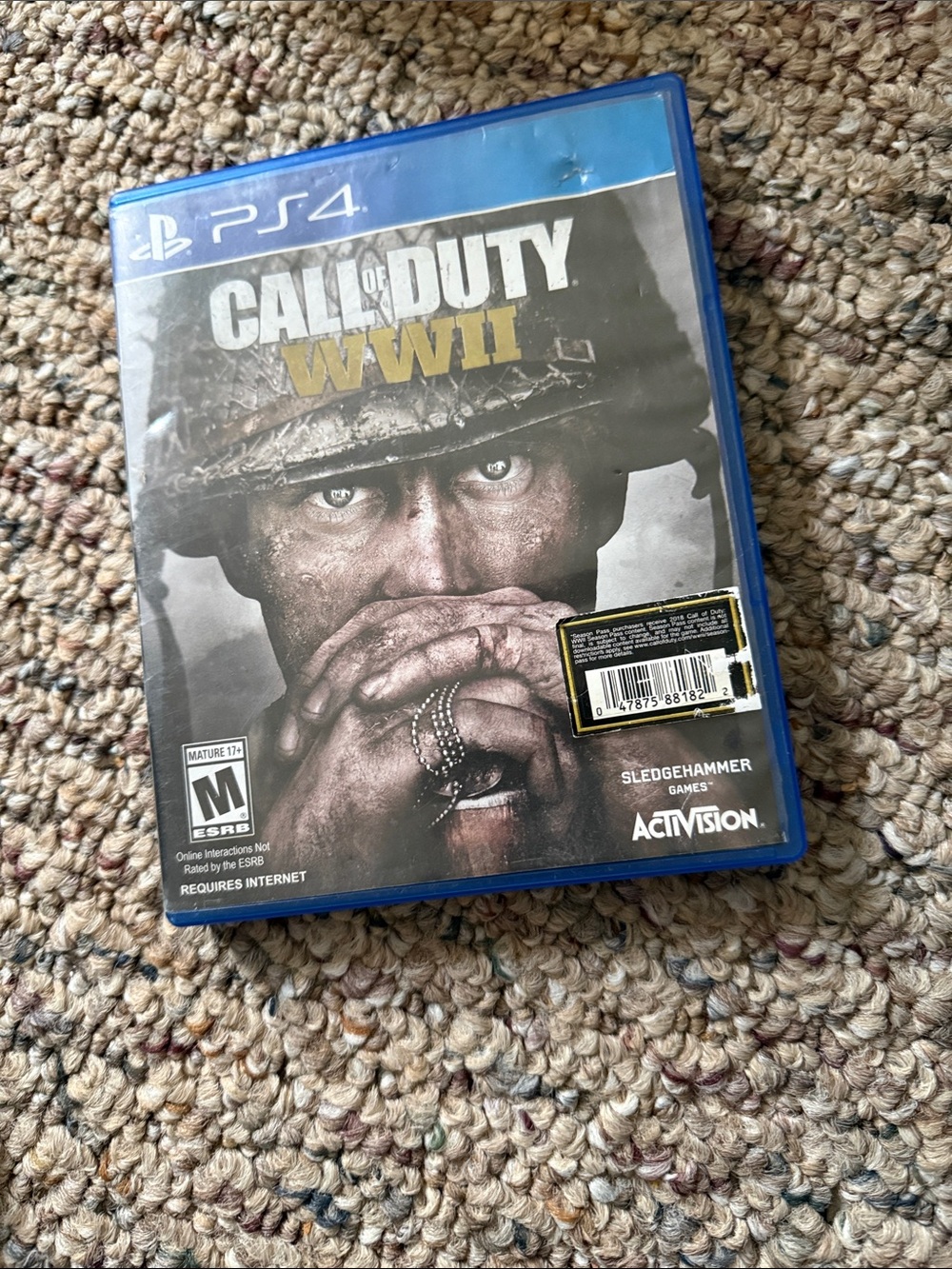 Call of Duty WWII PS4 Game - Blue Case